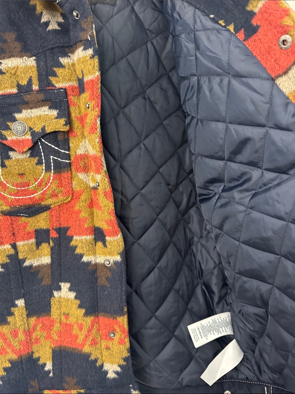 True Religion Men's Southwestern print jimmy jacket - Picture 4 of 4